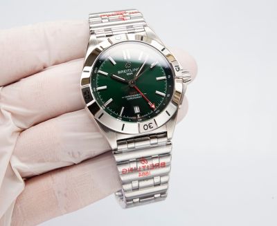 Breitling Chronomat Automatic GMT 40MM Etc2836 Movement Green Wrist Watch